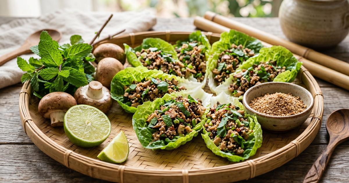 Larb-Style Mushroom Salad