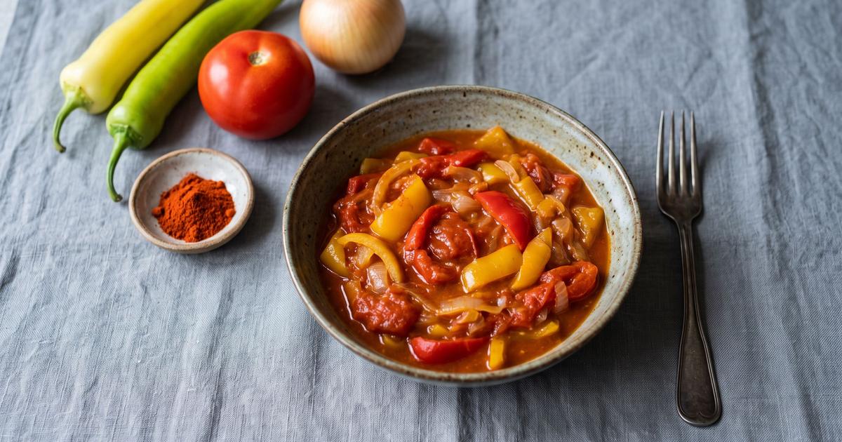 Lecso, Hungarian Pepper and Tomato Stew