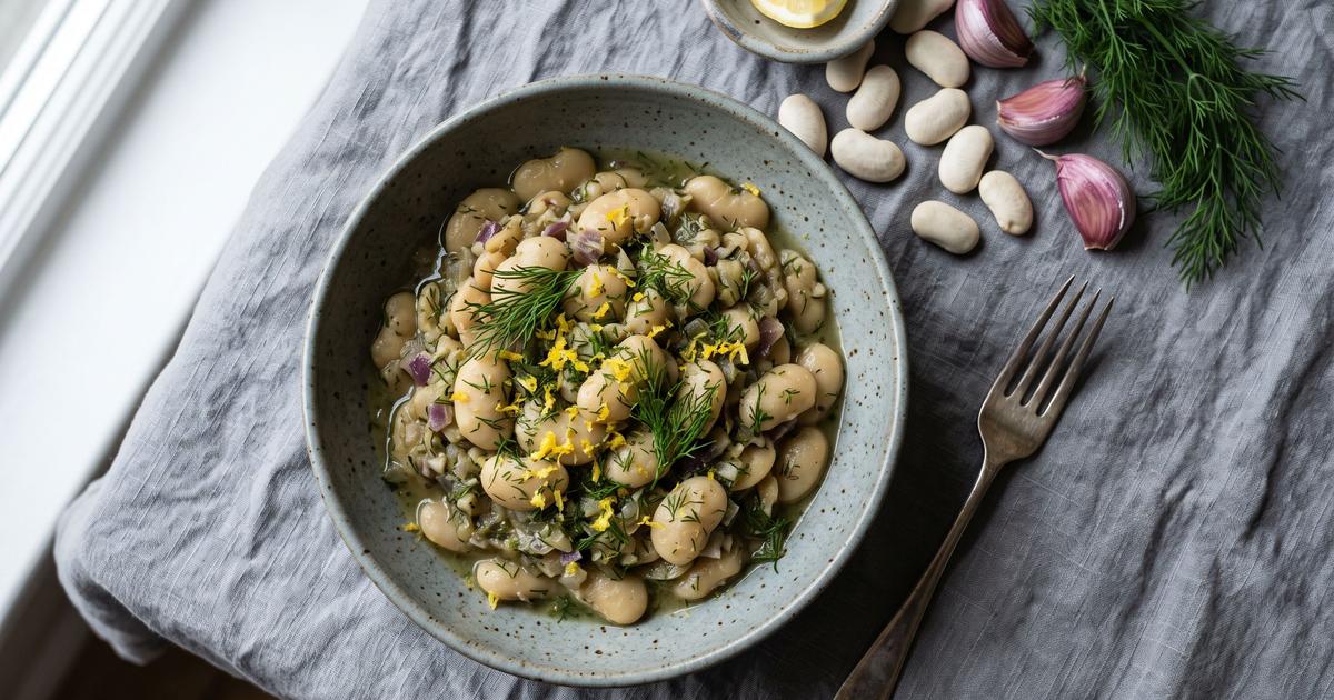 Lemon and Dill Butter Beans