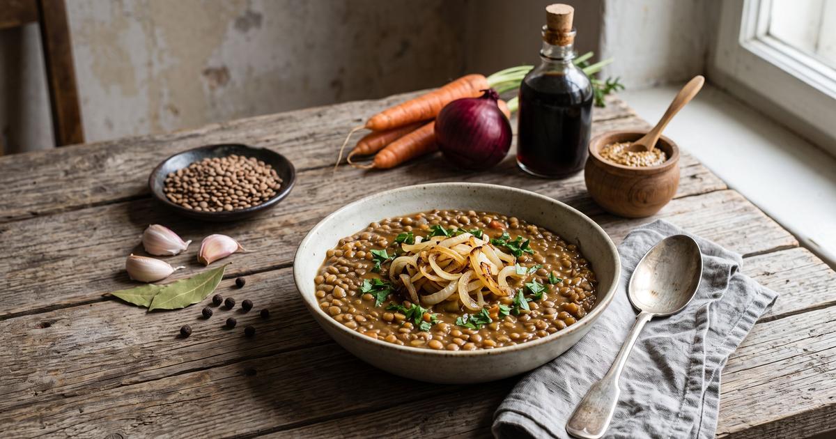 Lencsefozelek, Hungarian Lentil Stew