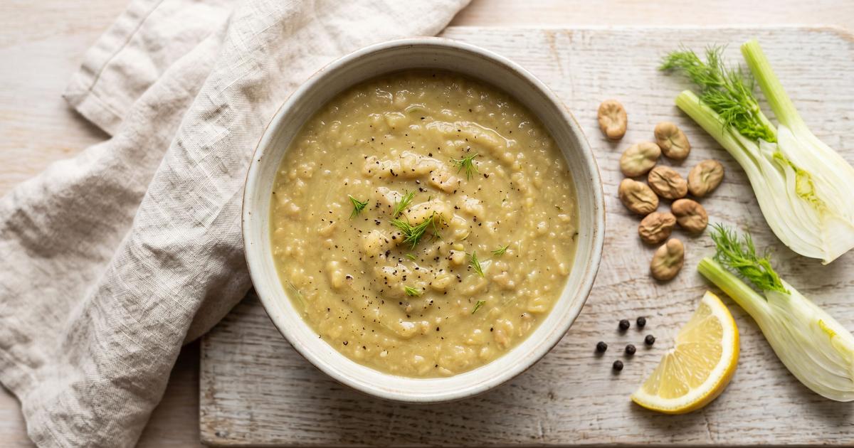 Maccu di Fave, Sicilian Fava and Fennel Soup