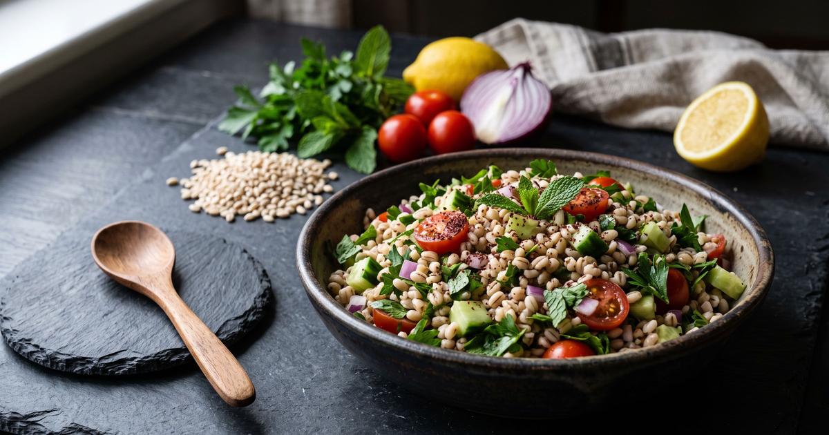 Mediterranean Barley Salad