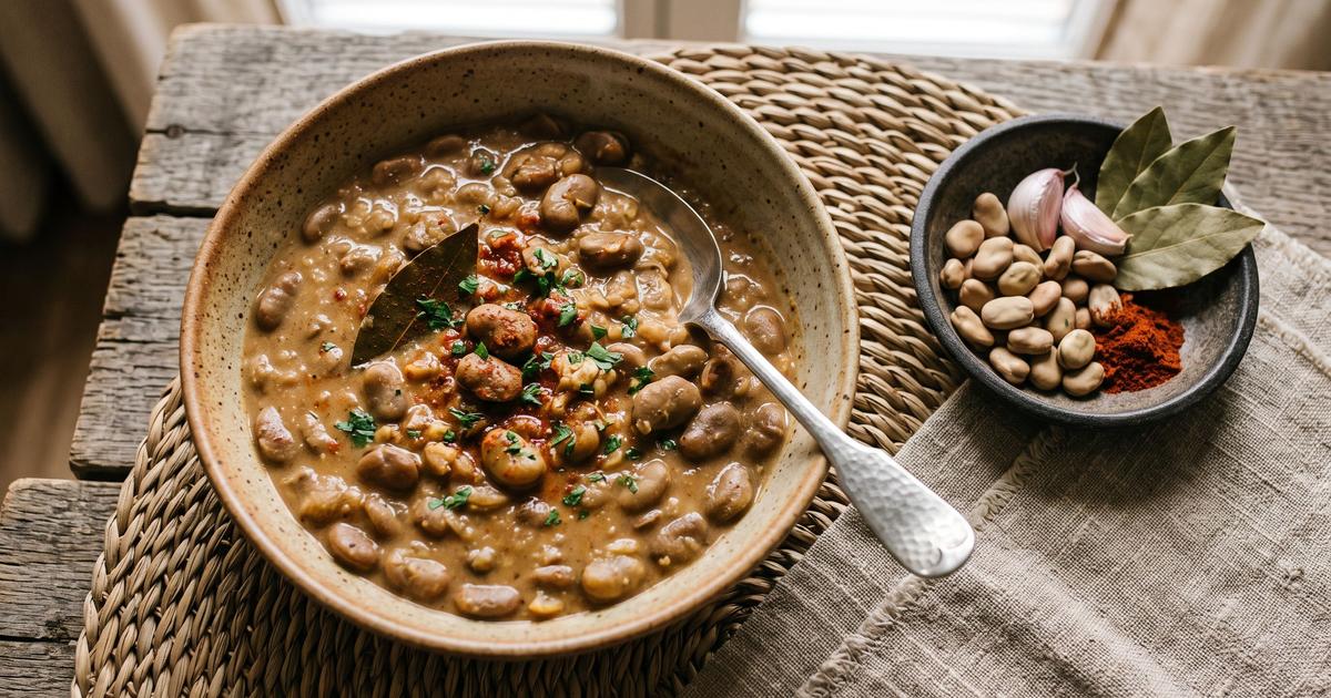 Michirones, Murcian Stewed Fava Beans