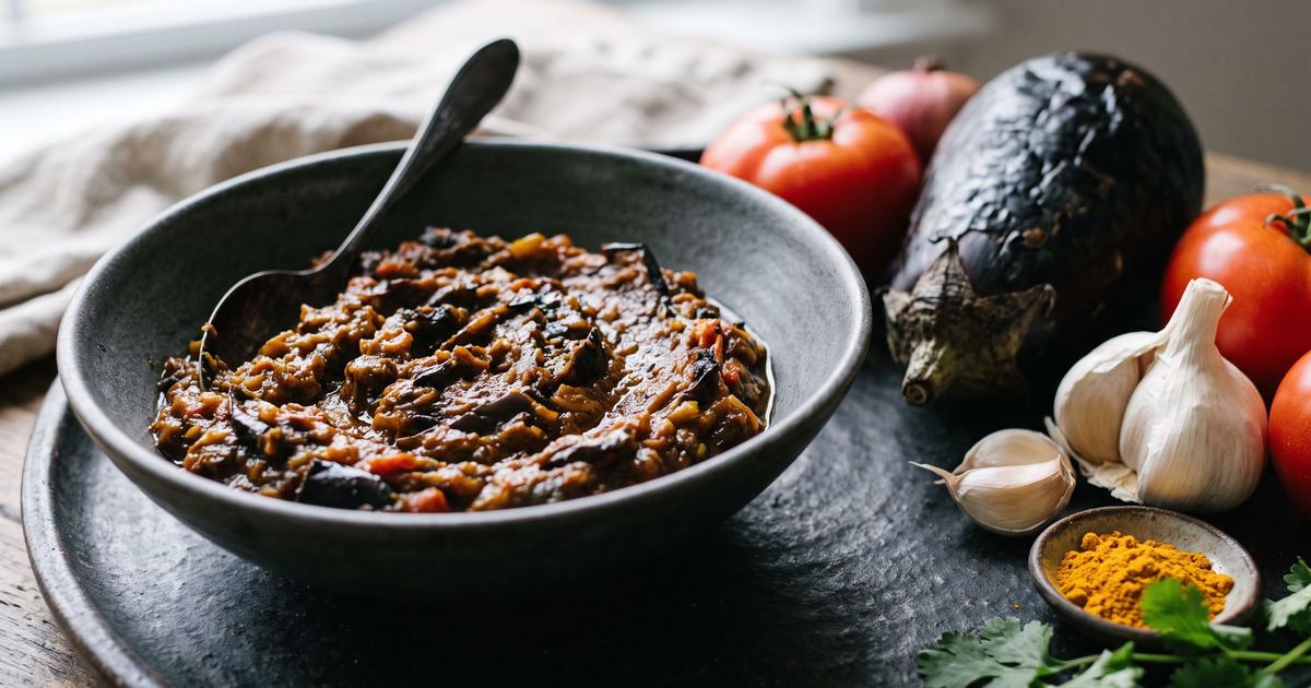 Mirza Ghasemi, Persian Smoky Eggplant