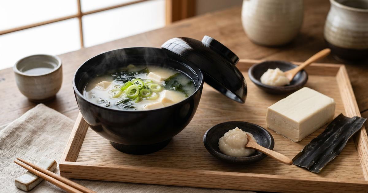 Miso Soup with Tofu and Wakame