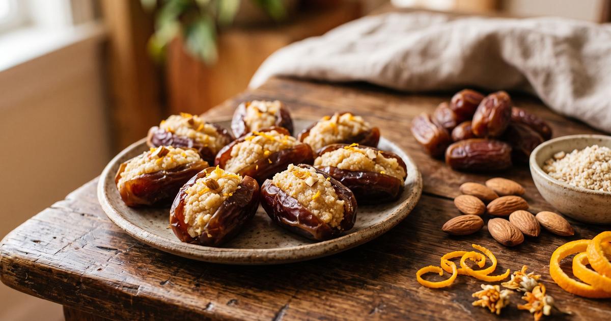 Moroccan Almond-Stuffed Dates