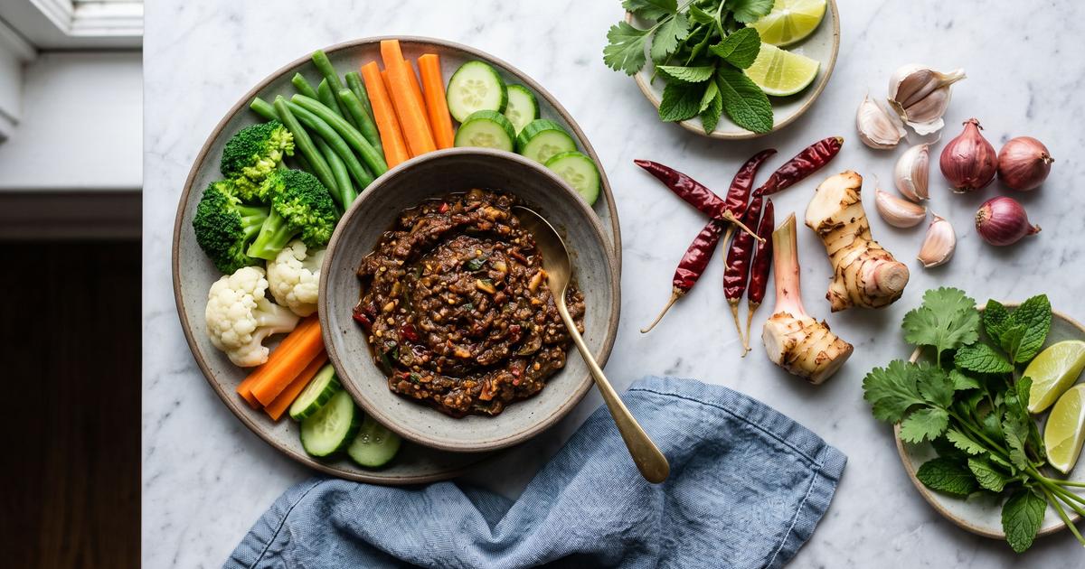Nam Phrik Kha, Northern Thai Galangal Chile Dip