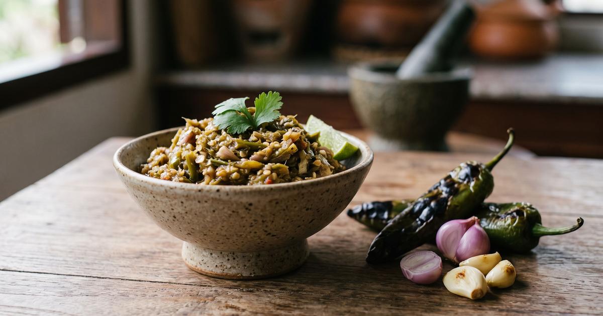 Nam Prik Num, Northern Thai Green Chile Dip