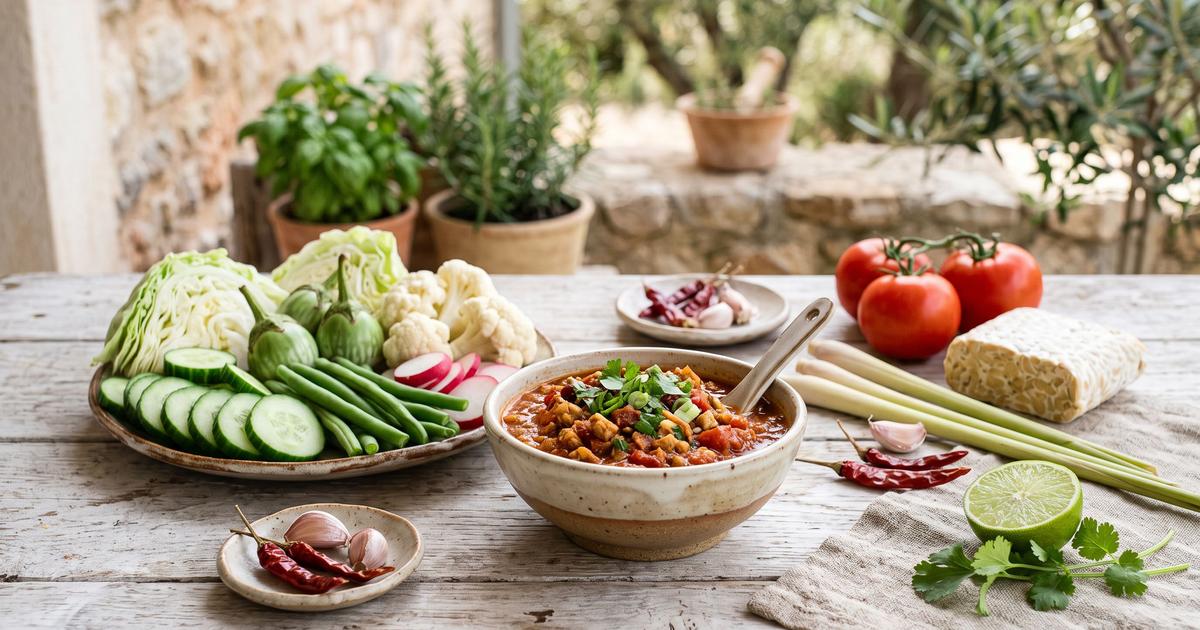 Nam Prik Ong, Northern Thai Tomato and Tempeh Relish