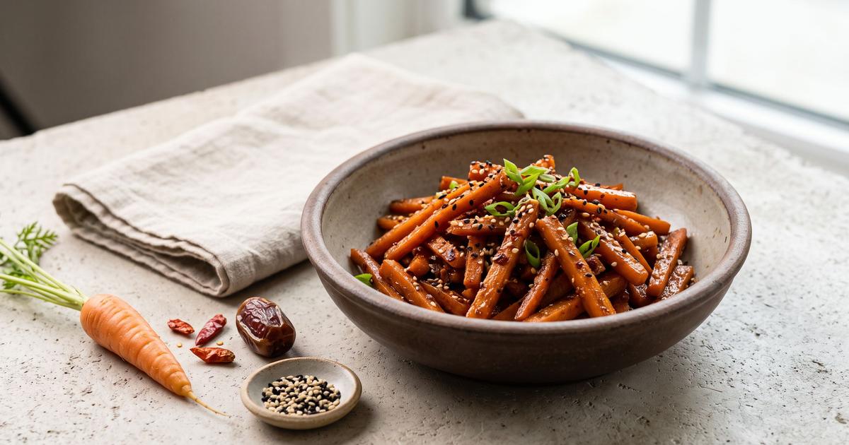 Ninjin Kinpira (Carrot Kinpira)