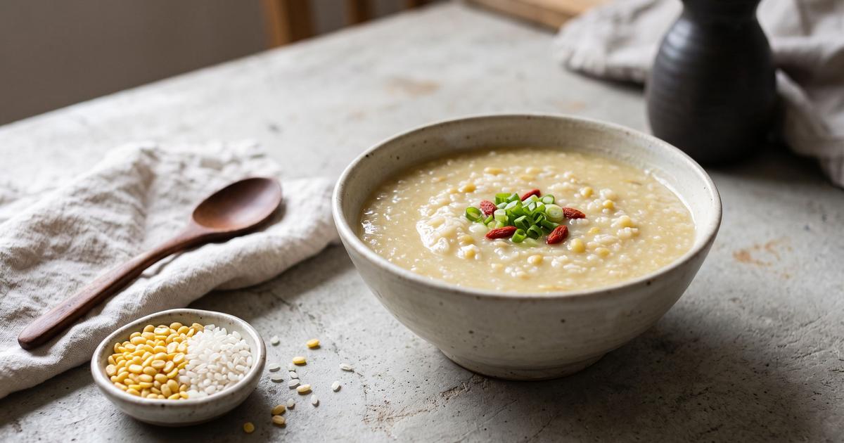 Nokdu-juk, Savory Mung Bean Porridge