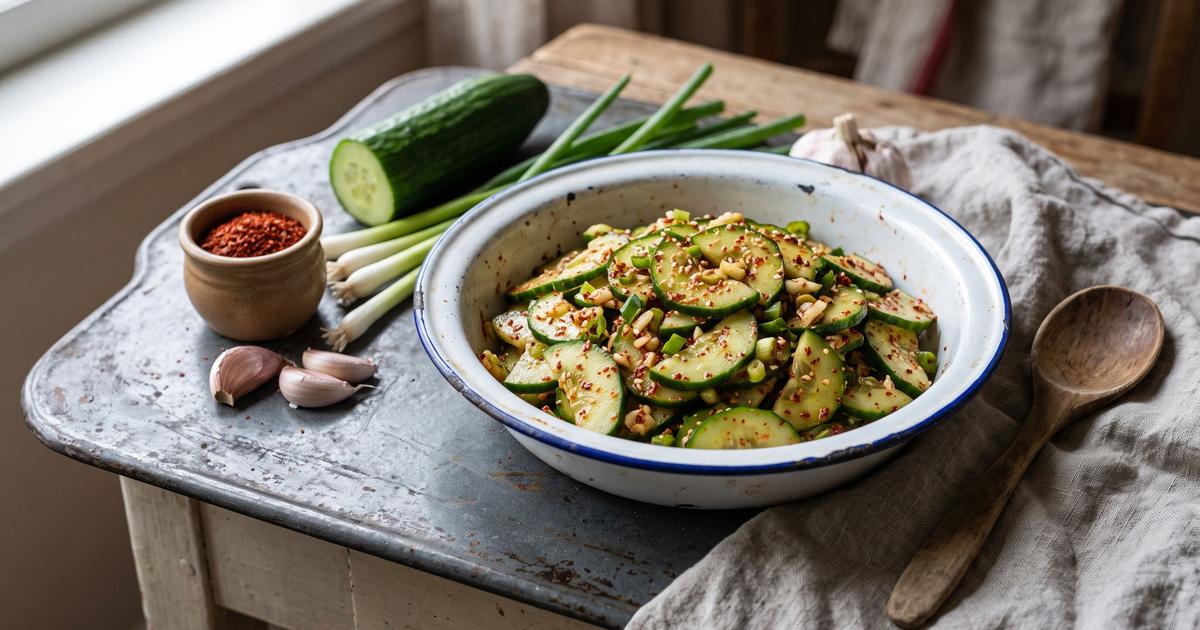 Oi-muchim, Korean Spicy Cucumber Salad