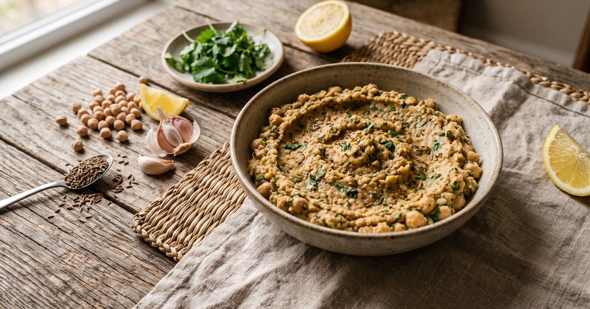Pasta de Grão, Portuguese Chickpea and Cilantro Spread