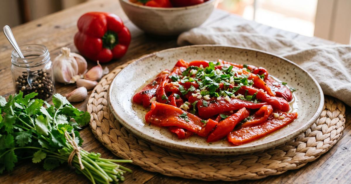 Pimentos Assados a Portuguesa, Roasted Pepper Salad