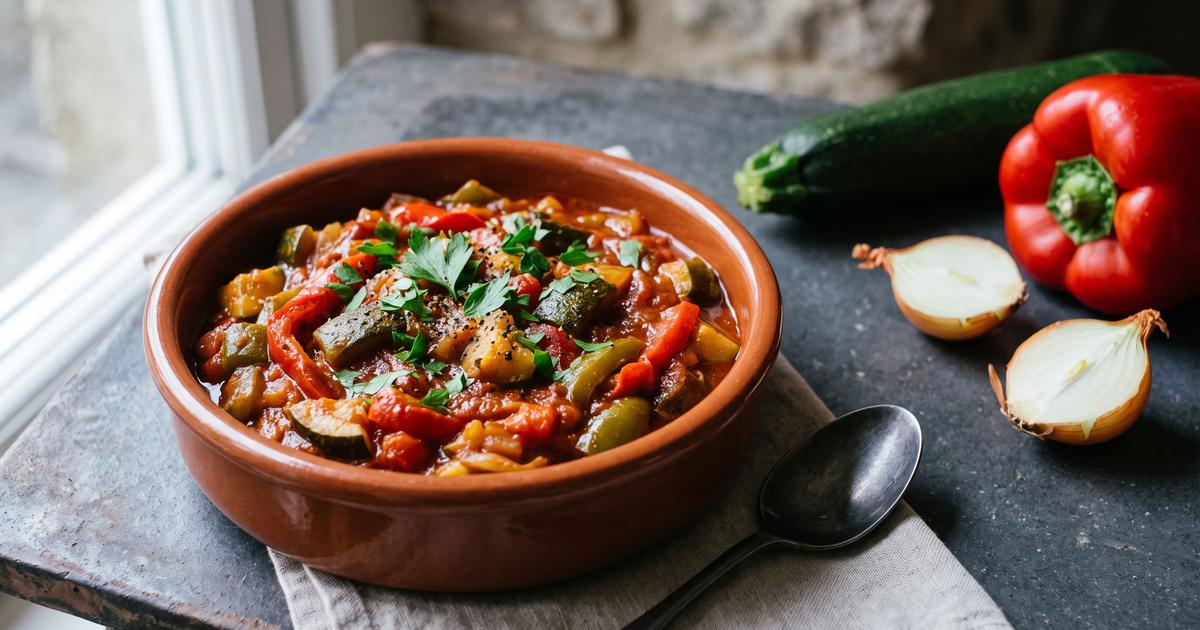 Pisto Manchego, Spanish Stewed Vegetables