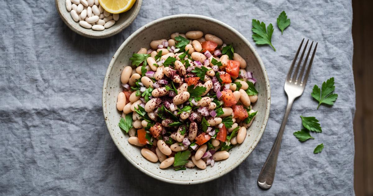 Piyaz, Turkish White Bean Salad