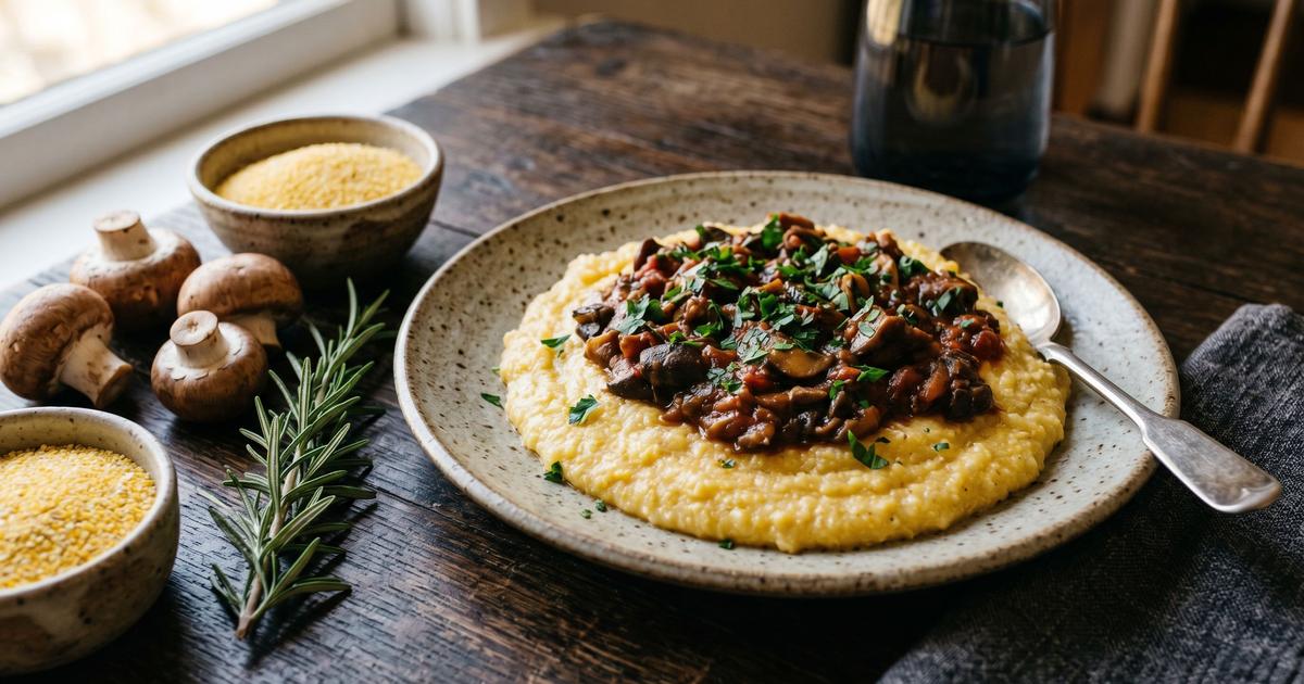 Polenta with Mushroom Ragu
