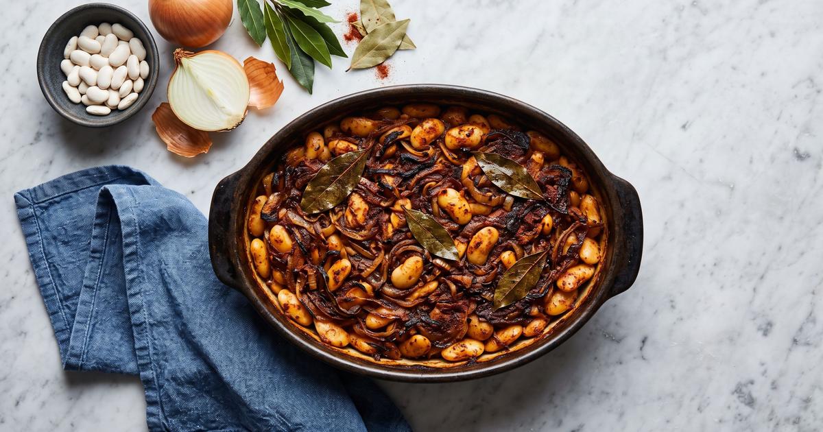 Prebranac, Balkan Baked Beans with Onions