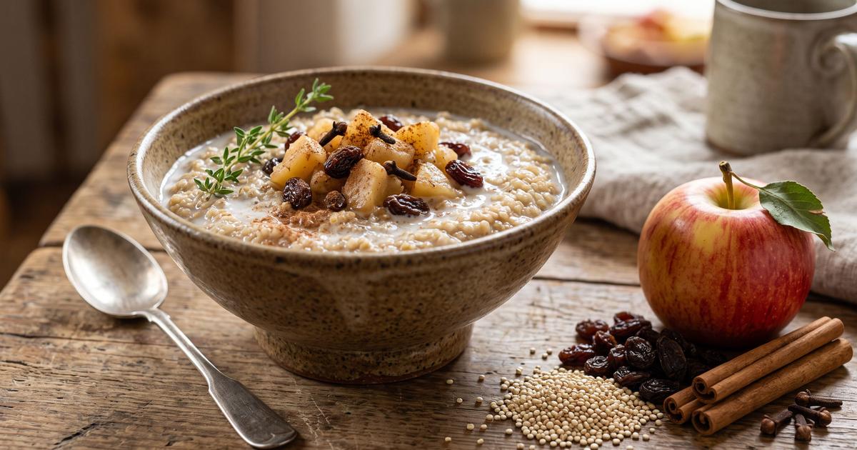 Quinua con Manzana, Peruvian Quinoa Breakfast