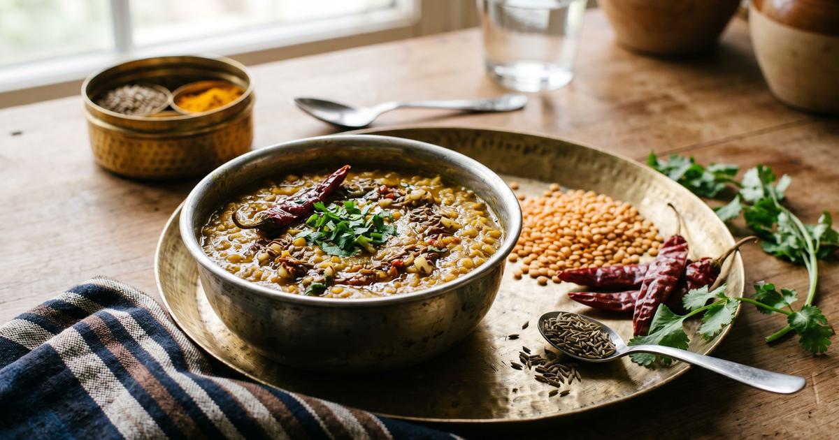 Red Lentil Dal Tarka