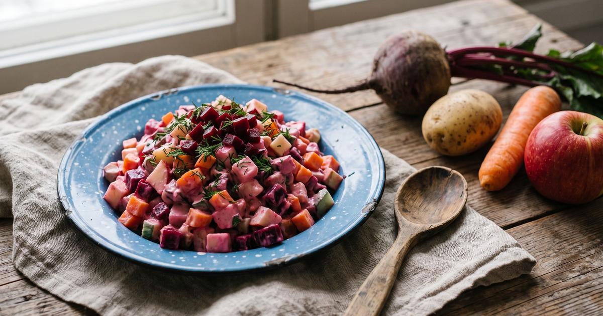 Rosolli, Finnish Beetroot Salad