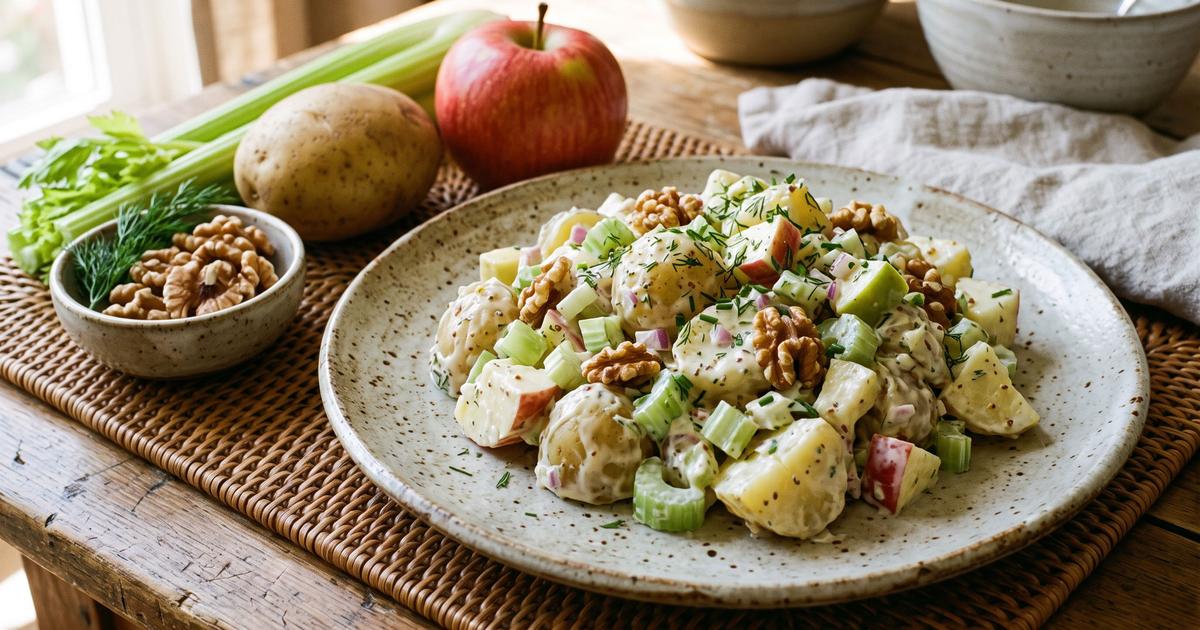 Salade Cauchoise, Norman Potato and Apple Salad
