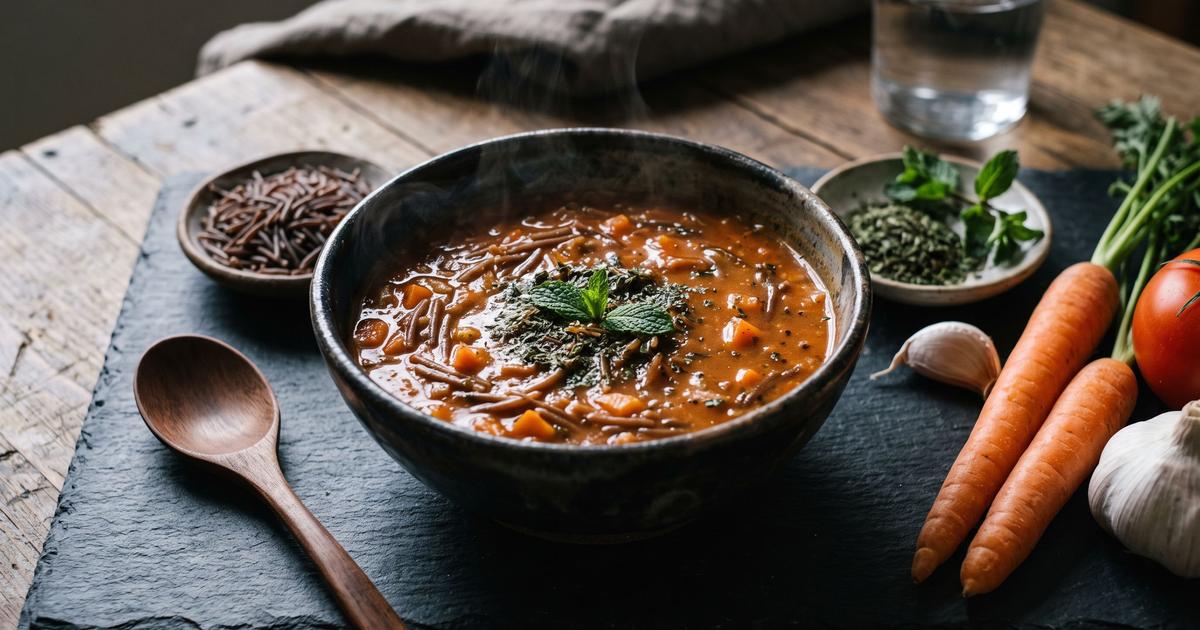 Şehriye Çorbası, Turkish Tomato and Toasted Noodle Soup