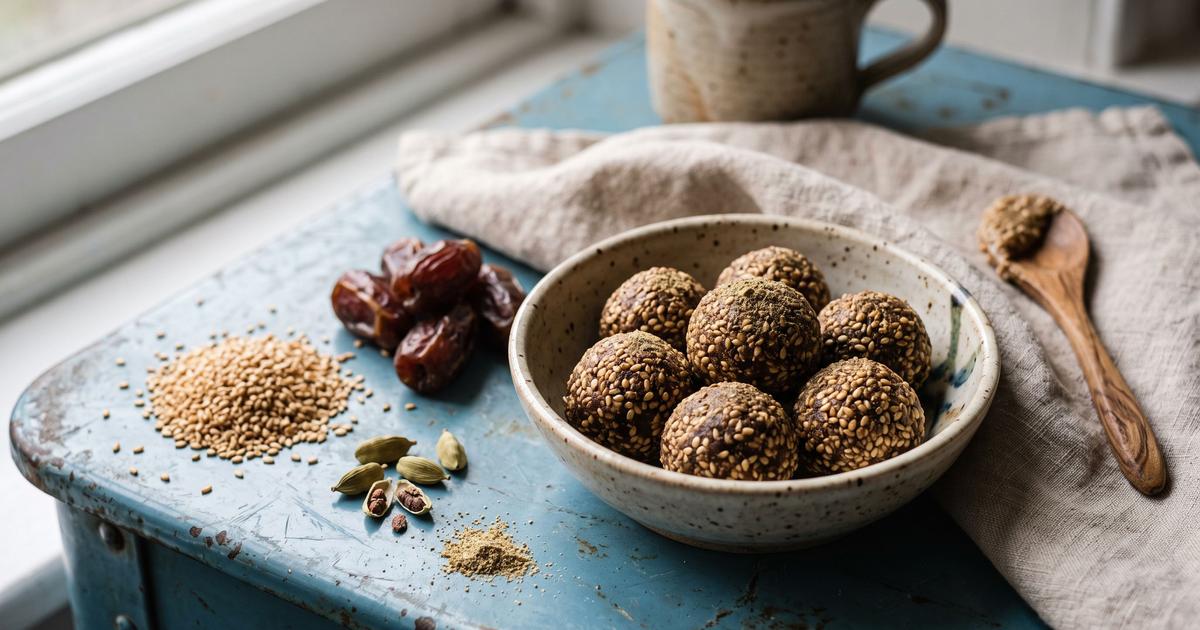Sesame Date Ladoo