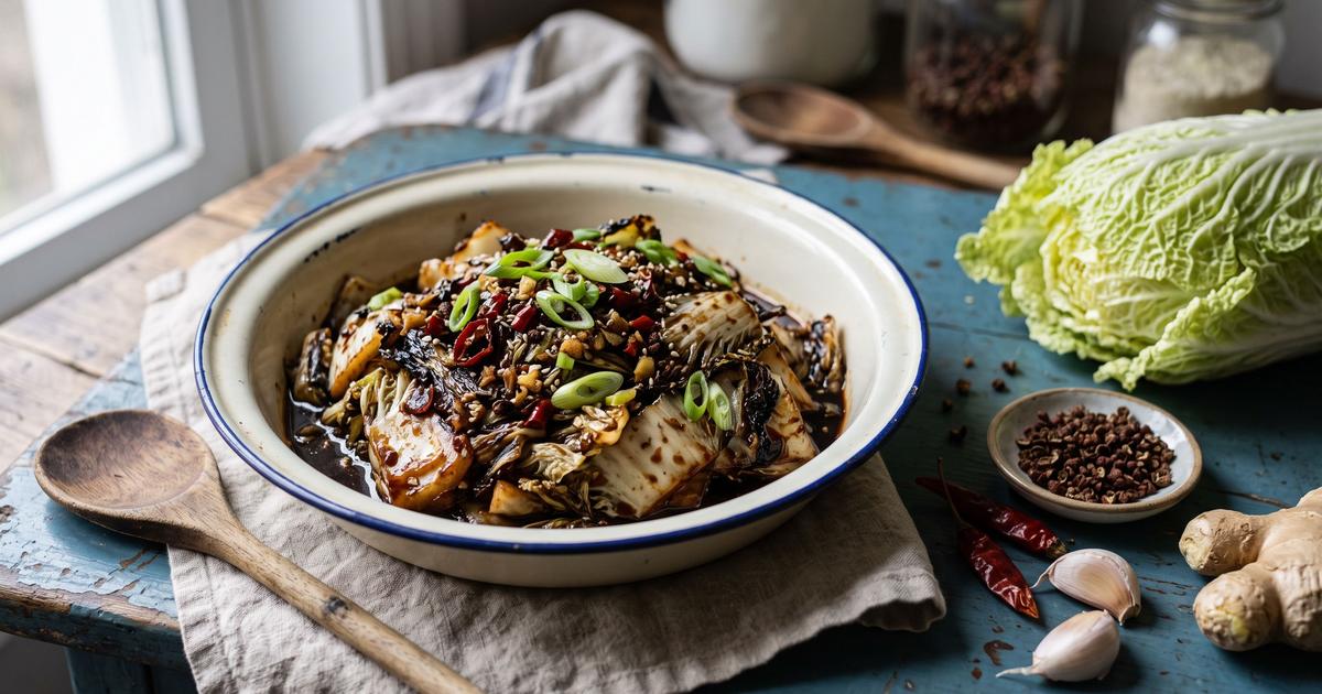 Sichuan Vinegar Napa Cabbage
