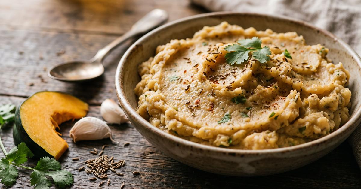 Slata Qara, Moroccan Spiced Pumpkin Salad