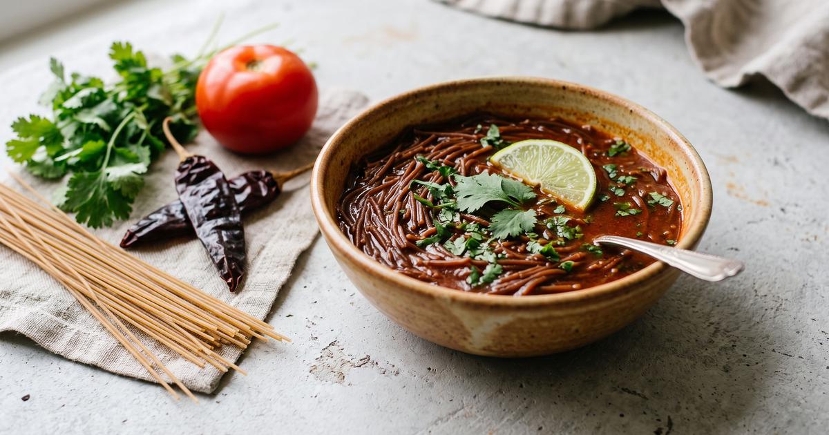 Sopa de Fideo, Mexican Toasted Noodle Soup