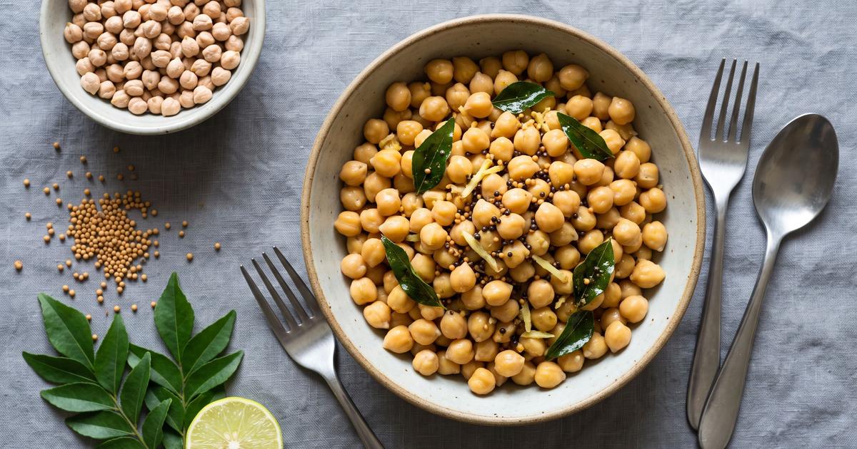 Sundal, Tempered Chickpeas