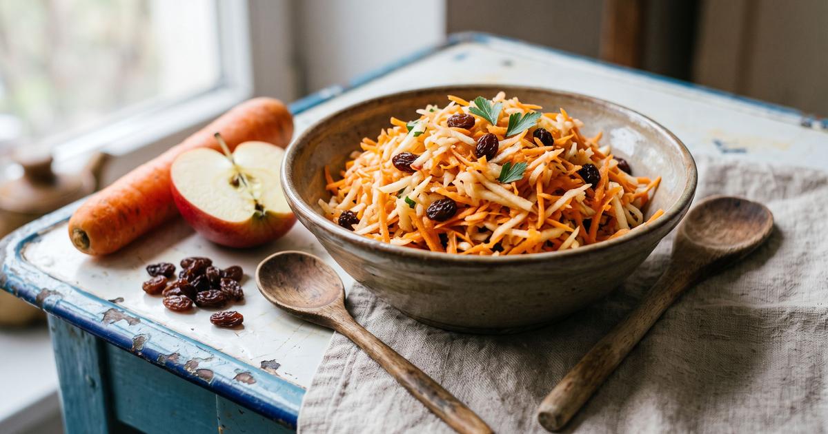 Surówka, Polish Carrot and Apple Slaw