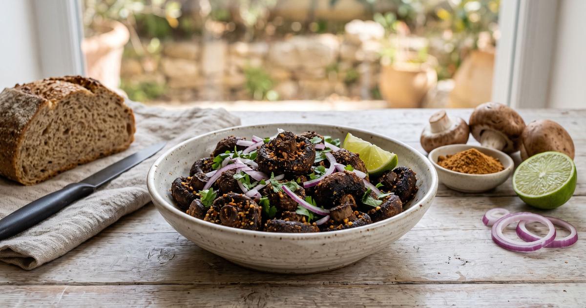 Suya-Spiced Roasted Mushrooms