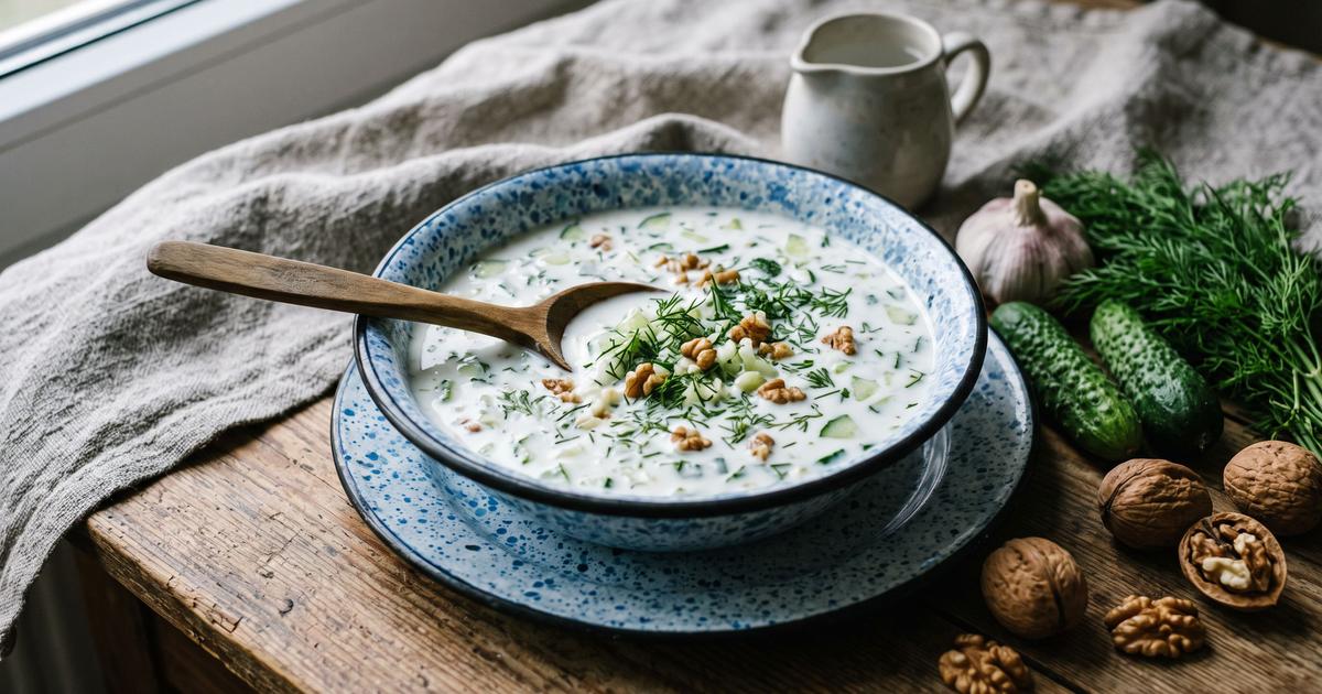 Tarator, Bulgarian Cold Cucumber and Walnut Soup