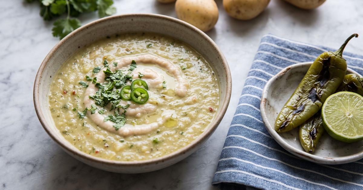 Tex-Mex Green Chile and Potato Soup