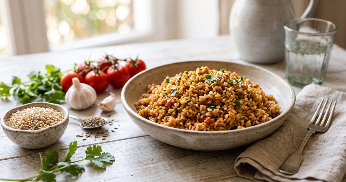 Tex-Mex Red Rice, Whole-Grain Arroz Rojo
