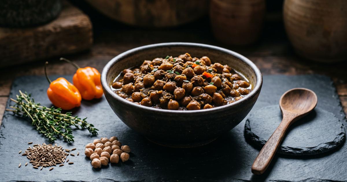 Trini Curry Channa, Caribbean Spiced Chickpeas