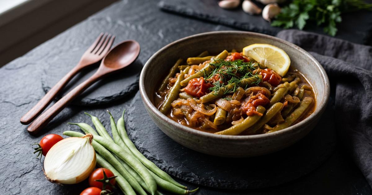 Turkish Green Beans in Tomato
