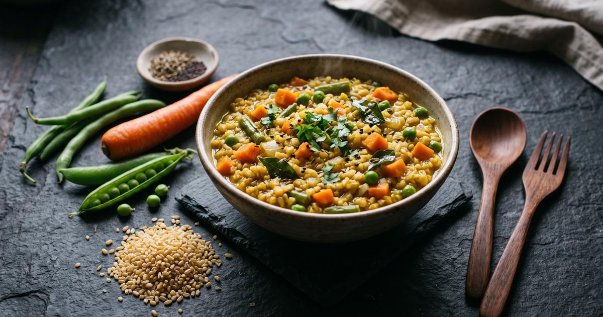 Vegetable Dalia, Savory Cracked Wheat