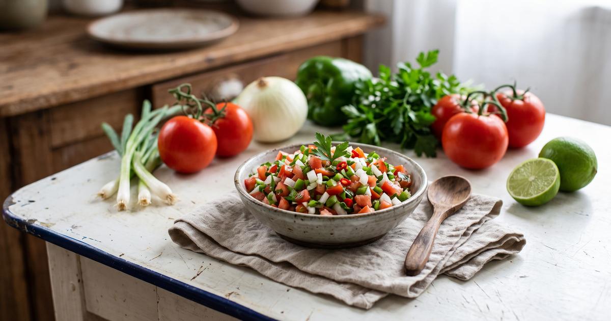 Vinagrete, Brazilian Tomato and Onion Salad