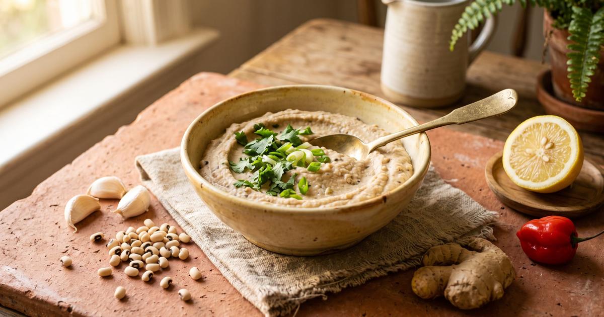 Whipped Black-Eyed Pea Dip with Ginger and Chile