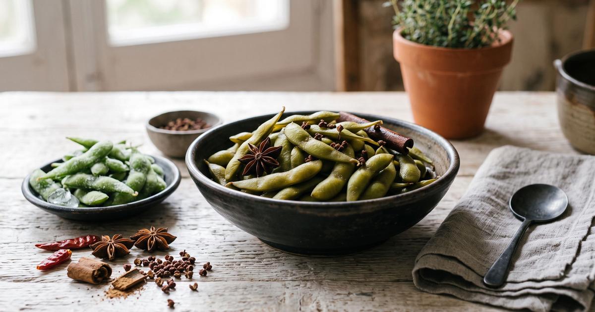 Wu Xiang Mao Dou, Five-Spice Edamame in the Pod