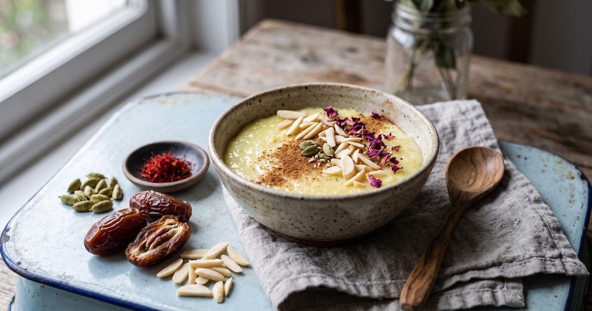Yakh dar Behesht, Persian Saffron Pudding