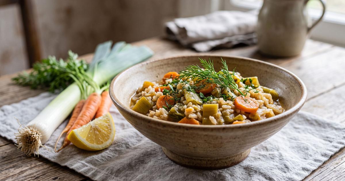 Zeytinyagli Pirasa, Braised Leeks with Lemon