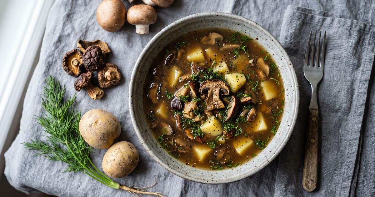 Zupa Grzybowa, Polish Wild Mushroom Soup